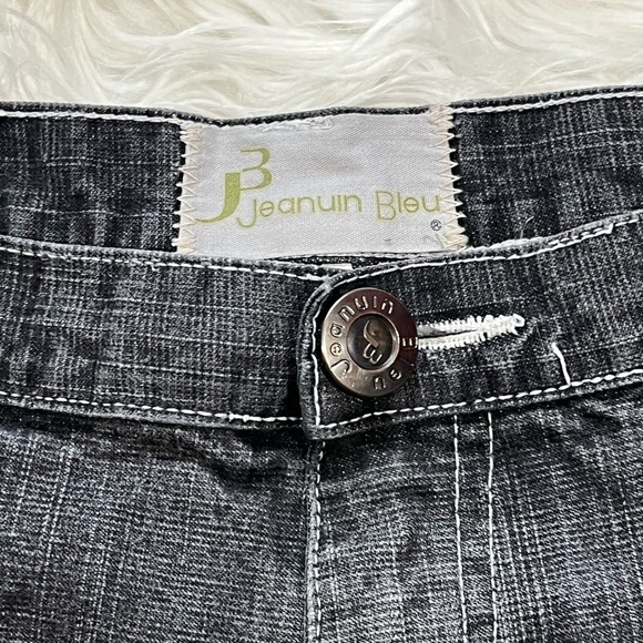 VTG Jeanuin Bleu Loose Baggy Acid Wash Jeans Gray Denim 40x34 (41x33) Y2K - Picture 5 of 13